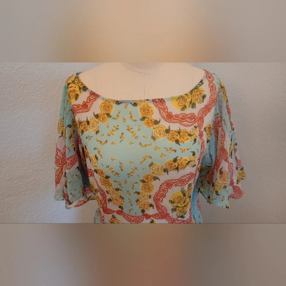 NWT De La Vali Sheer Dress - Picture 4 of 13